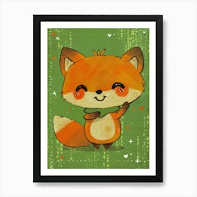 Cute Fox 2 Art Print