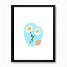 Lawn Daisy Flower Art Print