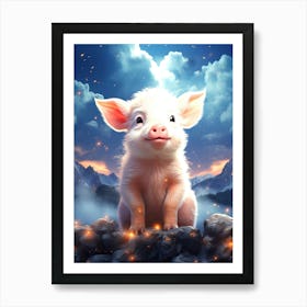 Pig In The Sky 2 Art Print