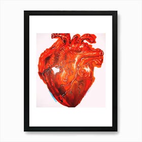 Bleed your love for me Art Print