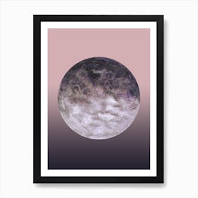 Quaoar Lilac Gradient Art Print