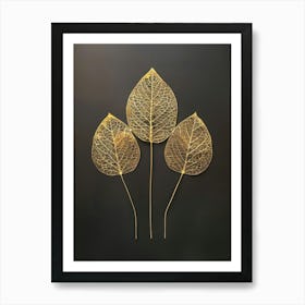 Gold Leaf 18 Art Print