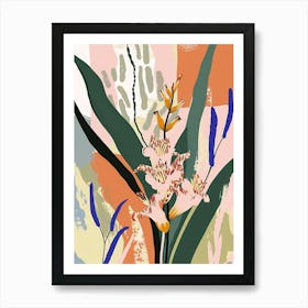 Colourful Flower Illustration Hyacinth 3 Art Print