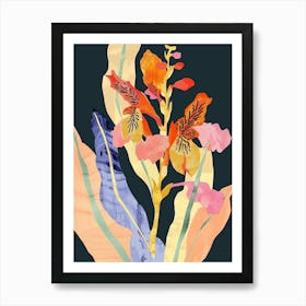 Colourful Flower Illustration Snapdragon 1 Art Print