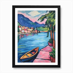 Lake Como Italy 6 Fauvist Painting Art Print