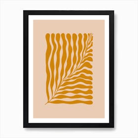 Orange Leaf Art Print
