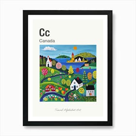 Kids Travel Alphabet  Canada 4 Art Print