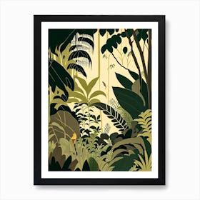 Close Up Jungle 1 Rousseau Inspired Art Print