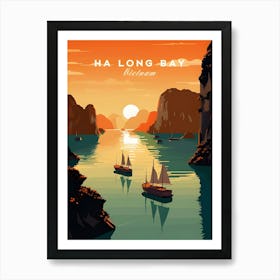 Ha Long Bay Poster Vietnam Art Print