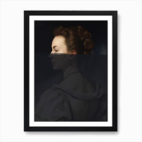 Modern Portrait of Woman Art Print