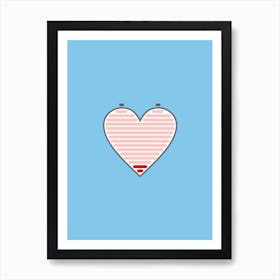 All Out Of Love Blue Art Print