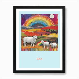 Sheep Baa Poster 5 Art Print
