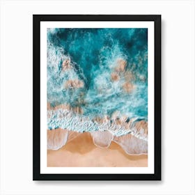 Aerial View Of A Beach 92 Art Print