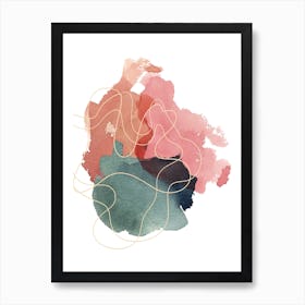 Abstract Watercolor 6 Art Print