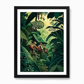 Jungle Adventure 4 Botanical Art Print