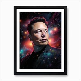 Elon Musk - Ad Astra Art Print