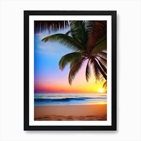 Sunset At The Beach 301 Art Print