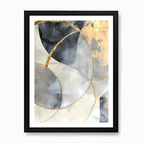 Abstract Circles Canvas Print 2 Art Print