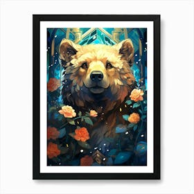 Bear In The Snow Art Print