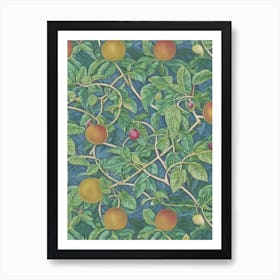 Passionfruit Vintage Botanical Fruit Art Print