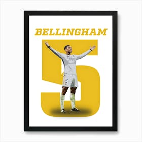 Jude Bellingham Football 1 Art Print