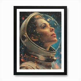 Space Girl 1 Art Print