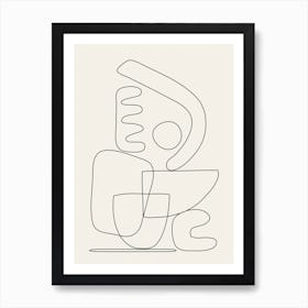 Minimal Abstract Shapes 03 Art Print