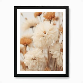 Boho Dried Flowers Marigold 3 Art Print