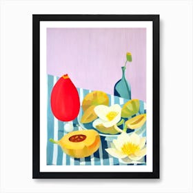 Lotus Root Tablescape vegetable Art Print