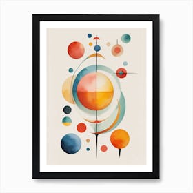 Time Flies - Abstract Watercolor Painting 1 Art Print