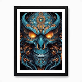 Skull Skull Skull Art Print