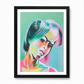 Becky G Colourful Illustration Art Print