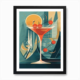 Daiquiri Mid Century Modern 1 Art Print