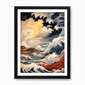 Great Wave Off Kanagawa Print Art Print