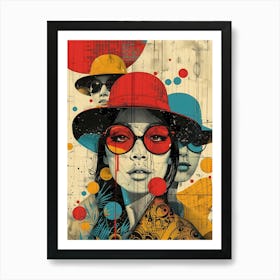 Asian Woman, Vibrant, Pop Art Art Print