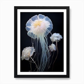 Comb Jellyfish Swimming 4 Art Print