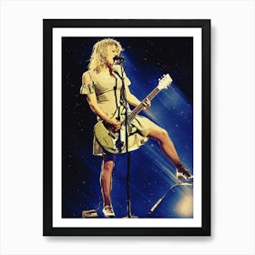 Superstars Of Courtney Love Concert Perform Art Print