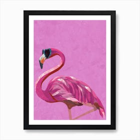 Pink Flamingo Art Print