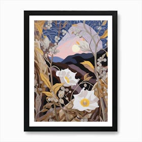 Moonflower 2 Flower Painting Art Print