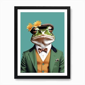 Frog In A Suit (27) Art Print