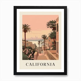 Vintage Travel Poster California 3 Art Print