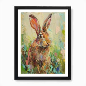 Tan Rabbit Painting 2 Art Print