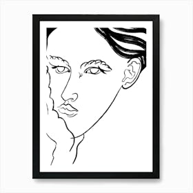 Portrait Of A Woman Art Print Art Print