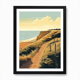 The Cleveland Way England 1 Hiking Trail Landscape Art Print