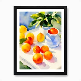 Kumquat Italian Watercolour fruit Art Print