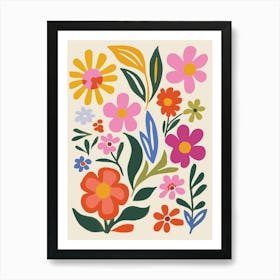 Flowers And Leaves 19 Art Print