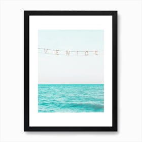 Venice Beach Sea View I Art Print