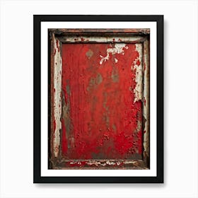 Vintage Frame Exhibiting Signs Of Aging A Spectrum Of Worn And Grimy Textures Co Existing On Its Su 2 1 Art Print