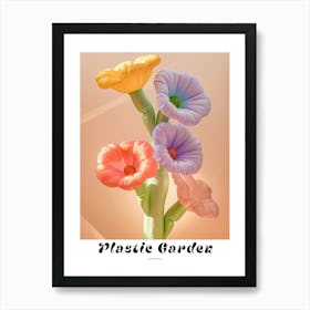 Dreamy Inflatable Flowers Poster Hollyhock 3 Art Print