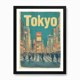 Aihrgdesign A Classic 1960s Travel Poster For Tokyo Showcasin C0dead98 3369 47c0 8777 57edb630aad4 0 Art Print